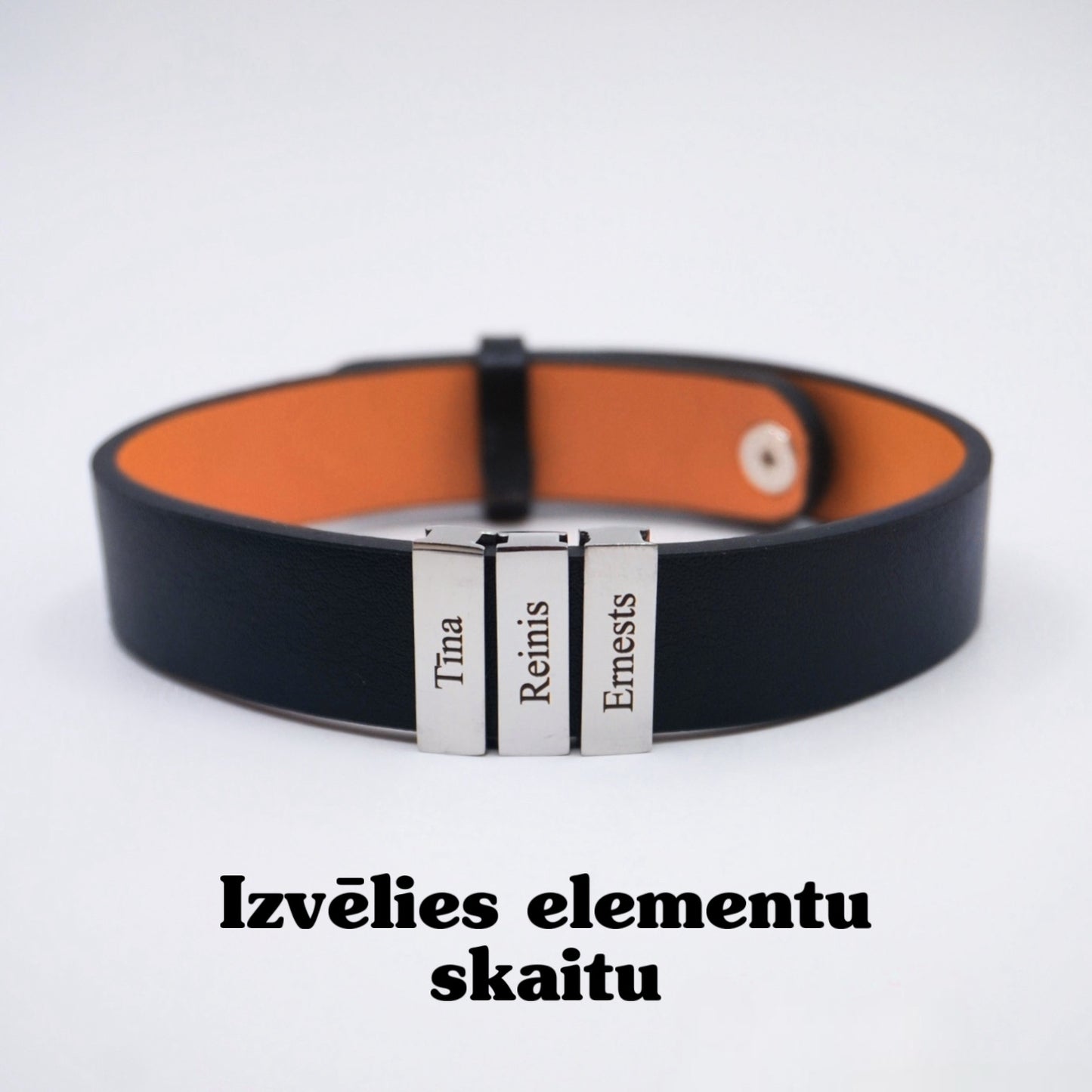 LUMOS vīriešu ādas imitācijas rokassprādze