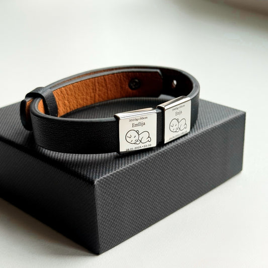 CASUAL ELEGANCE ādas imitācijas rokassprādze