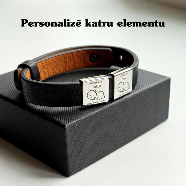 CASUAL ELEGANCE leather imitation bracelet