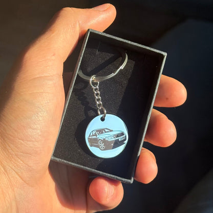 AUDI personalizēts auto silueta atslēgu piekariņš