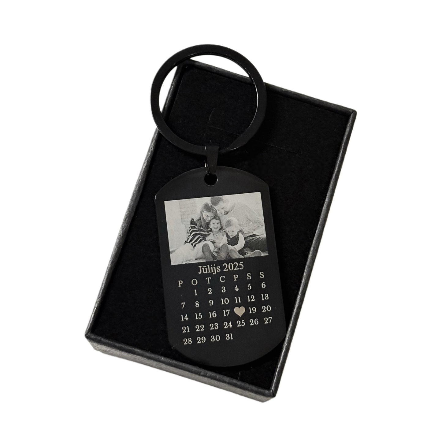 Attēla gravējuma atslēgu piekariņš