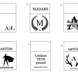 Personalizēta dizaina škiltavas