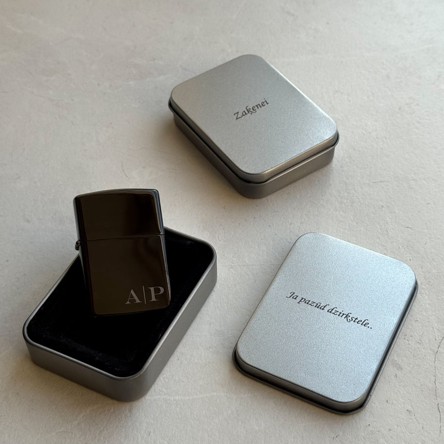 Metāla kastītes šķiltavām ar personalizētu gravējumu