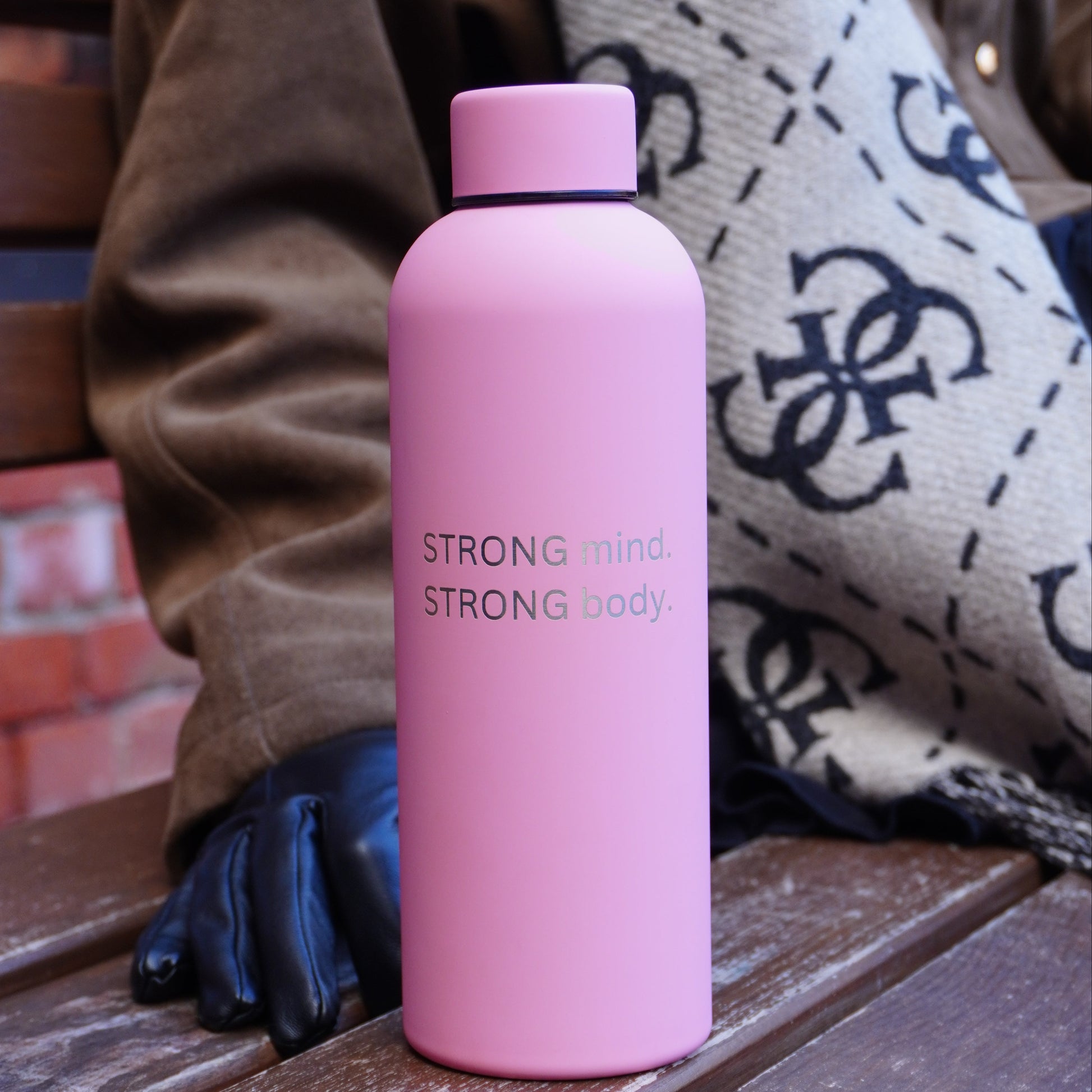 Termoss 500ml ar personalizētu gravējumu rozā