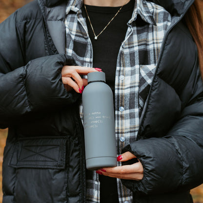 Termoss 500ml ar personalizētu gravējumu pelēks