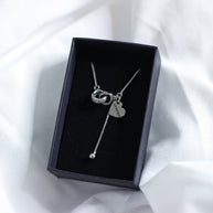 Kaklarota sievietēm AMOR sudraba krāsas ar dāvanu kastīti